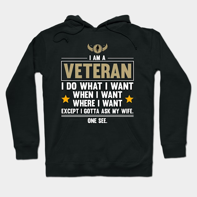 Veteran Wife Veteran’s Day Supporter Hoodie by FamiLane